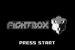 Fightbox title screen for GameBoy Advance